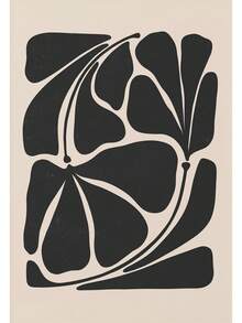 1pc Mid Century Neutral Beige Black Abstract Plant Botanical Flower Poster In Canvas Tranh Tường Hình Ảnh Cho Phòng Trang Trí Nội Thất Không Có Khung - Nhiều màu - Xem 31