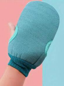 1pc Exfoliating Bath Body Scrub Cleaning Mitt, Dead Skin Removal Glove, Dual-Sided Body Cleaning Tool For SPA Foam Massage, Exfoliating Towel, Reversible Bath Mitt For Peeling, Suitable For Hydrotherapy, Massage And Body Scrubbing, Body Scrub Bath Accessories, Dead Skin Remover And Face Massager, Comes With Multi-Color Deep Cleansing Bath Towel