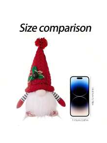 1 Bộ 5 món đồ trang trí búp bê Rudolph Giáng sinh lễ hội với thiết kế không mặt phát sáng, chất liệu PET, không dùng pin, dùng để trang trí cửa sổ, nhà, phòng khách, quầy bar, quán cà phê (một số phụ kiện là ngẫu nhiên), - Nhiều màu - Xem 7