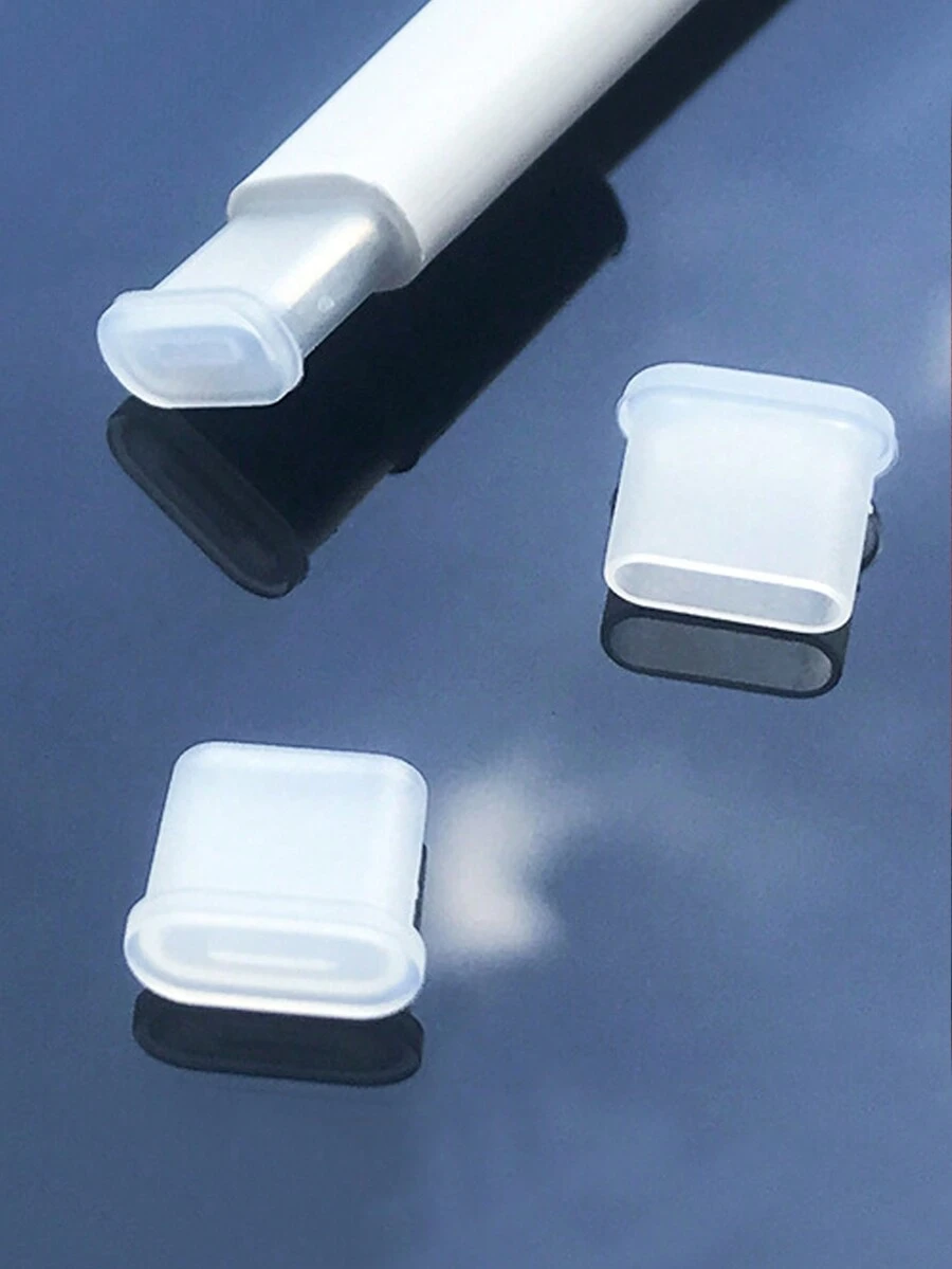 20 nắp cổng sạc chống bụi bằng silicon Type-C, cáp dữ liệu và bộ bảo vệ bộ chuyển đổi - Nhiều màu - Xem 1