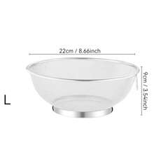 Set de 3/1 pieza Escurridor de acero inoxidable, escurridor multiusos con agujeros para lavar vegetales y arroz