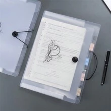 Accordion File Folder For A4 Size. With Multi-Layer Inserts. Used For Test Paper Storage And Organization. File Bag. Data Booklet. Test Paper Clip. Suitable For Students And Workaholics. - Transparent Accordion Folder - View 5