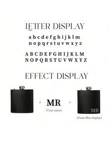 6oz Personalized Matte Black Flask, Groomsman/Best Man/Usher/Groom Gift, Customized 6oz Flask, Suitable For Brunch, Creating A Cozy Atmosphere, Home Living, Customized Drinking Cup - Matt Pink - View 3