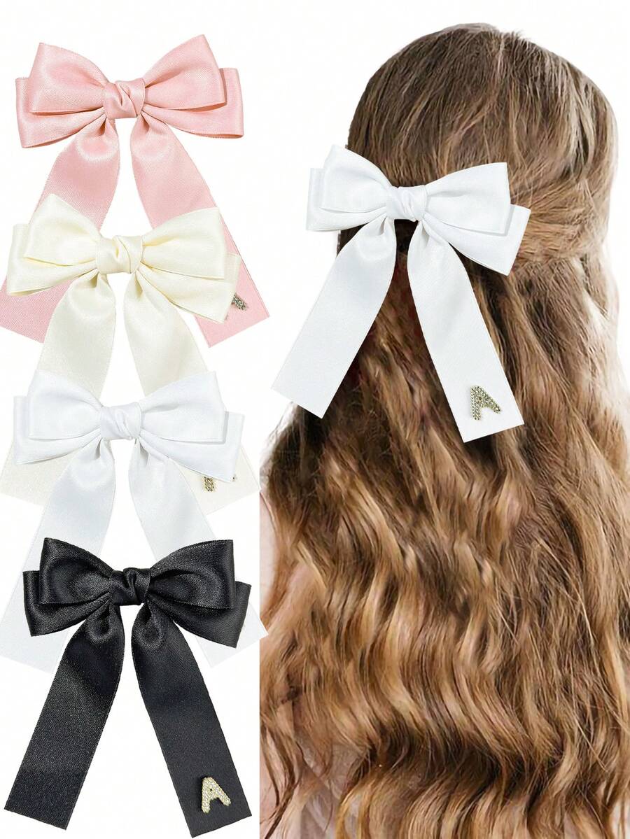 1 kẹp tóc nơ chữ A đơn giản sang trọng cho nữ, thích hợp cho việc đi làm hàng ngày, lễ hội, tiệc tùng, sinh nhật, mua sắm, du lịch, chụp ảnh - Một món quà lý tưởng cho những người bạn thân nhất - Nhiều màu - Xem 1