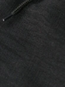 Bermuda Shorts Linen Men's Casual Basic - 黑色 - 查看 5