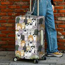 Luggage Cover Travel Case Cover For 18 To 32 Inch Luggage Protector Cases For Outdoor Travel Business Fashion Graphic Pattern For Men Women Travel Accessories Polyester Suitcase Elastic Dust Covers Student Back To School Stuff Travel Essentials Workout Camping Holiday Essentials Vacation Cruise Suitcase Cover Bag For School School Accessories