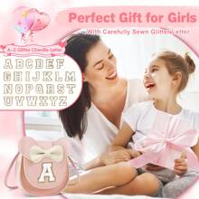 Girls' Wallet, Toddler Wallet, Letter S Crossbody Bag, Cute Birthday Gift For Daughter, Granddaughter, Niece, Sister, Stepdaughter, Personalized Letter Wallet, Unique Design, Suitable For Daily And Party Use - Small-pink - View 11