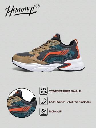 Hemmyi أحذية كرة السلة الجديدة، أحذية رياضية صناعية خارجية بنعل مطاطي، مريحة وقابلة للتنفس للرجال