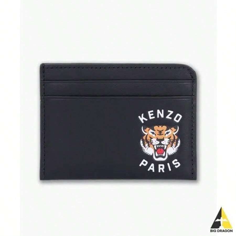 Kenzo Tiger Logo Print Card Wallet Black SHEIN USA