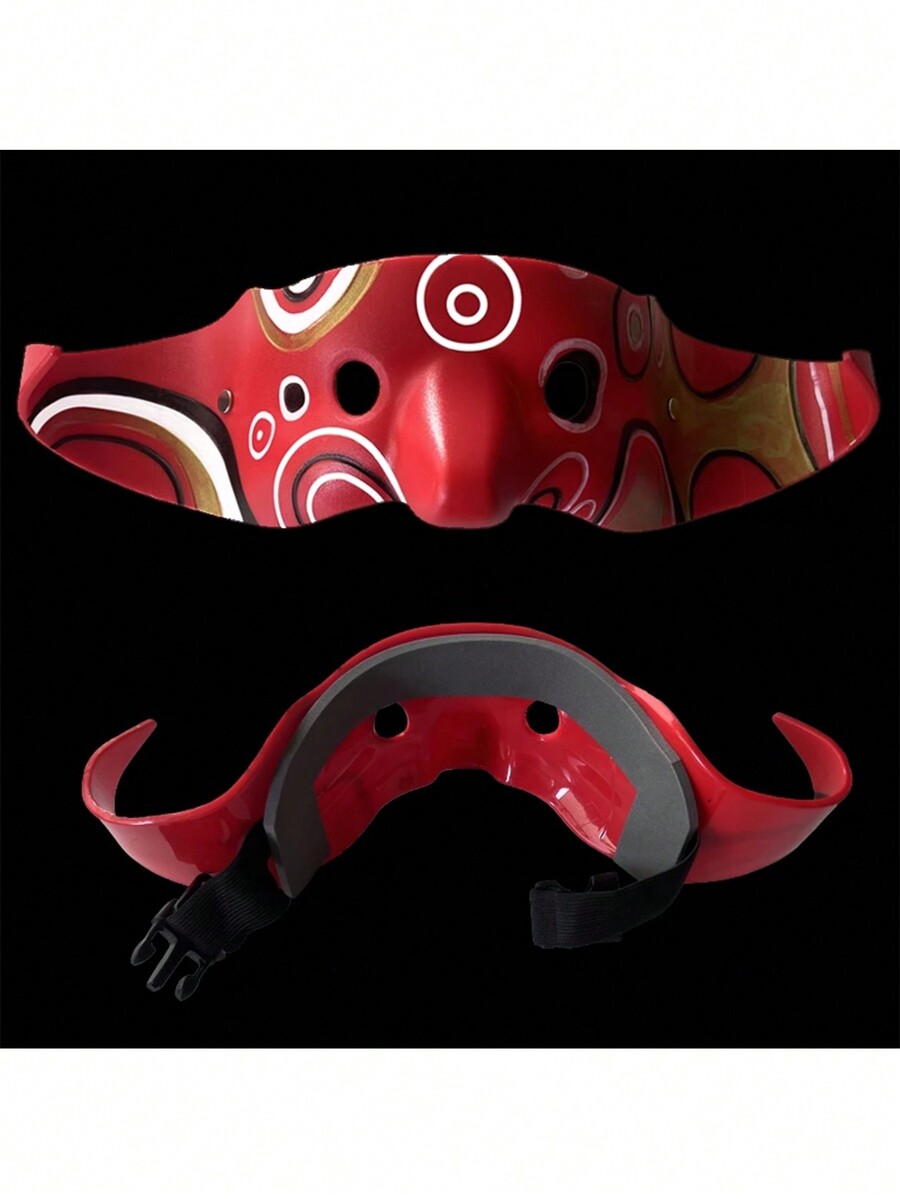 1pc New Halloween Half Face Mask, Stylish For Masquerade, Costume Party