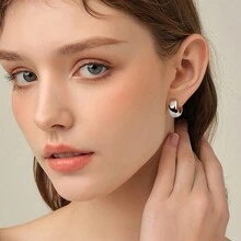 18K GOLD PLATED SMOOTH RING - Bạc - Xem 2