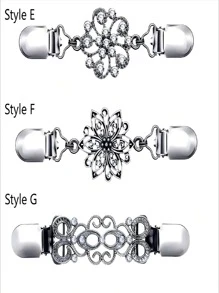 Vintage Sweater Cardigan Collar Clips For Women, Waist Cincher Clips ,Dress Shirt Brooch Clips, Brooch Clips For Clothing
