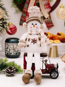 1pc Thanksgiving Knitted Decoration Decoration Atmosphere Decoration Old Man Snowman Elk Restaurant Desktop Window Decoration Decoration Decoration Home Decoration Best Gifts Birthday Christmas Decorations Room Decor Christmas