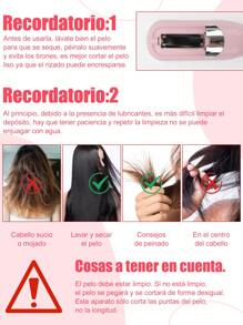 CasaBella Recortadora inalámbrica original para puntas abiertas, Juego de cortadora de cabello inalámbrica de segunda generación,Recortadora para cabello seco, dañado y quebradizoSeco,herramientas de corte de cabello portátiles para el hogar, cortapelos eléctrico USB, Adecuado para recortar las puntas del cabello sin cambiar el largo del cabello, elimina el cabello dañado, tratamiento de cuidado del cabello - Rosa - Ver 6