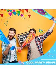 Bate de béisbol inflable, accesorio de fiesta. Bate de béisbol inflable dta online de celebridades. Barra de recarga de color, accesorios deportivos POW, decoración navideña, decoración de festival, accesorio de escenario