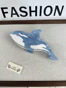 Nuevos clips para el cabello de la serie Océano de acetato - Clips para el cabello con diseños grandes de delfines, ballenas, medusas, accesorios de moda personalizados para el pelo de la nuca, mordazas para el cabello, pinzas para el cabello, agarradores de cabello