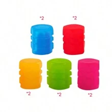 20 个夜光轮胎气门杆盖，装饰性气门杆盖 - 轮胎气门杆盖在夜间发光，适合汽车、卡车、SUV、摩托车、自行车、哈雷（5 种颜色：绿色/蓝色/红色/黄色/粉色） - 彩色 - 查看 13