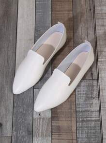 女士平底芭蕾平底鞋，尖头，柔软记忆泡沫鞋垫，舒适正式办公鞋