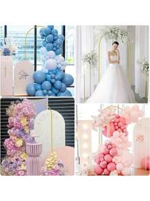 1 pezzo Supporto in metallo a forma di arco, cornice ad arco dorata per palloncini per matrimonio, compleanno, festa nuziale, decorazione natalizia