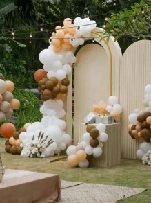 1 pezzo Supporto in metallo a forma di arco, cornice ad arco dorata per palloncini per matrimonio, compleanno, festa nuziale, decorazione natalizia