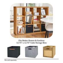 12-Cube Storage Organizer, Solid Black - 薑色 - 查看 7
