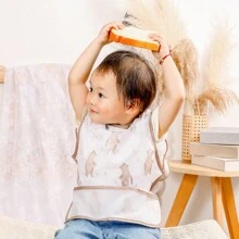 1 pieza Babero sin mangas impermeable y lavable para bebé/niño pequeño