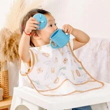 1 pieza Babero sin mangas impermeable y lavable para bebé/niño pequeño