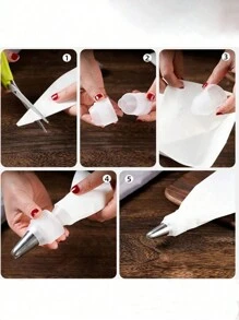 1pc Super Thick Pastry Bag For Baking & Decorating Cakes & Cookies, Reusable Back To School - Multicolor - View 5