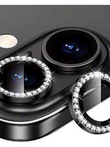 KIT 2/3 Camera Lens Films Diamond Rhinestone For Iphone 16/16 Plus/16 Pro/16 Pro Max - 藍色 - 查看 6