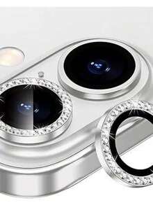KIT 2/3 Camera Lens Films Diamond Rhinestone For Iphone 16/16 Plus/16 Pro/16 Pro Max - 藍色 - 查看 2