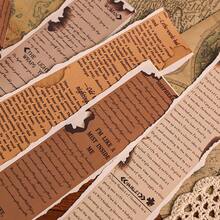 跨时代浪漫复古英文文字装饰贴纸和遮蔽胶带套装适用于剪贴簿和日记本 DIY - 彩色 - 查看 4