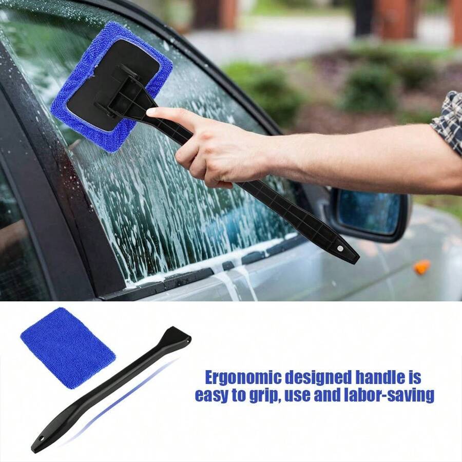 1入綠色汽車擋風擦拭器片,前擋玻璃刮刀,車用清潔工具 - 綠色 - 查看 1