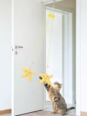 1pc Star Design Hanging Cat Teaser Toy For Cat For Play