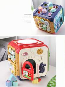 1 chiếc trống lục giác cho trẻ em, màu kẹo, đồ chơi trống vỗ tay đa chức năng cho giáo dục sớm, nhiều thiết kế trò chơi, vừa chơi vừa học, giáo dục trẻ nhỏ, phát triển trí thông minh, tương tác cha mẹ - con cái, chế độ đa chức năng (phím chức năng, hiệu ứng âm thanh lật trang, gấu bông có giọng hát, chuyển đổi chế độ, 7 hiệu ứng âm thanh bề mặt trống khác nhau, ghép hình, liên kết bánh răng, nhà nấm thông minh, hạt động vật), các bộ phận ngẫu nhiên - Nhiều màu - Xem 9