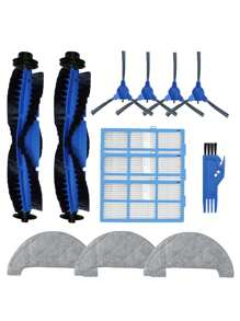 Robot Vacuum Cleaner Accessories Prosenic 850T Filter Roller Brush Accessories Edge Brush Cloth - Multicolor - View 1