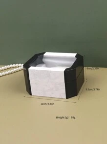 1pc Acrylic Octagonal Watch Display Storage Box, Without Watch - Multicolor - View 2