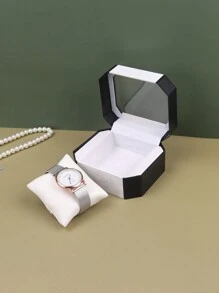 1pc Acrylic Octagonal Watch Display Storage Box, Without Watch - Multicolor - View 3