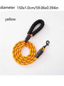 1pc Explosion-Proof Reflective Pet Strap, Dog Chain, Dog Walking Rope, Wear-Resistant Multi-Color Sizes And Styles, Reflective Nylon Pet Supplies, Durable Outdoor And Home Dog Walking Pet Strap Materials, Suitable For Small, Large And Medium-Sized Dogs, Dogs And Cats