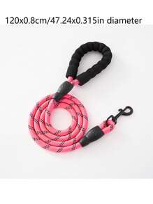1pc Explosion-Proof Reflective Pet Strap, Dog Chain, Dog Walking Rope, Wear-Resistant Multi-Color Sizes And Styles, Reflective Nylon Pet Supplies, Durable Outdoor And Home Dog Walking Pet Strap Materials, Suitable For Small, Large And Medium-Sized Dogs, Dogs And Cats