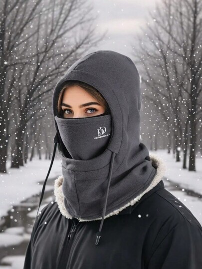 Balaclava quente de inverno, chapéu à prova de vento para esportes ao ar livre, máscara de esqui, boné de motocicleta à prova de frio de lã, unissex, presente de feriado
