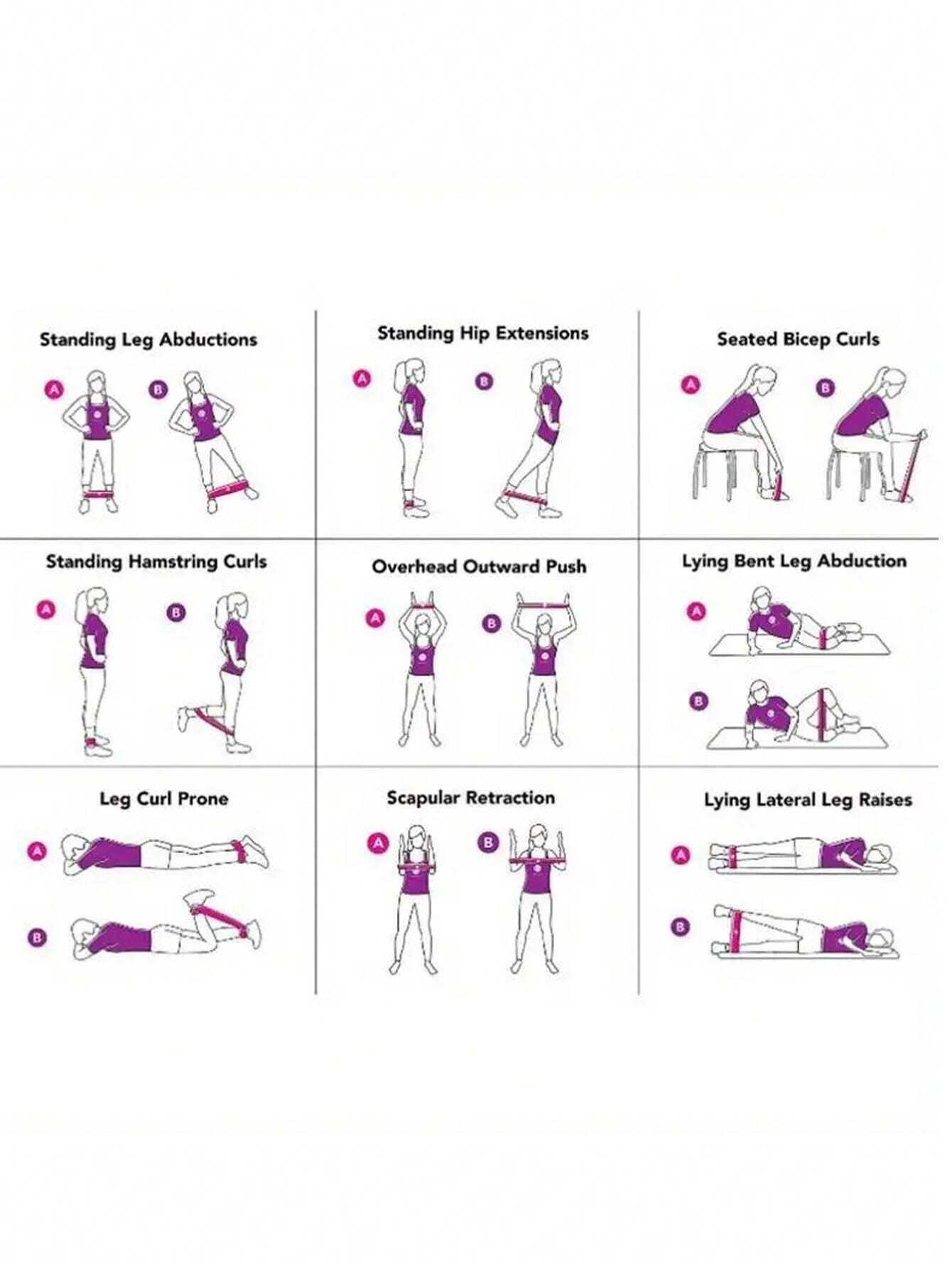 1pc/5pcs Premium TPE Resistance Band Set For Strength Training