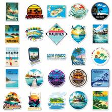 50 miếng dán du lịch ngoài trời hình Úc/Maldives/Tây Ban Nha hoạt hình, miếng dán vinyl cho máy tính xách tay, bình nước, đàn guitar, xe đạp, ô tô, xe máy, cản va, hành lý, ván trượt, hình dán dễ thương, món quà tuyệt vời cho trẻ em, thanh thiếu niên, nam giới, phụ nữ. - Nhiều màu - Xem 7