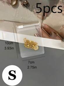 Transparent EVA Jewelry Storage Bag, Small Travel Pouch With Resealable Zipper, Essential For Travel, Cruise, Dorm, Suitable For Rings, Earrings, Bracelets, Necklaces (4 Sizes), Travel Accessories, Beach Vacation, Summer, School Supplies