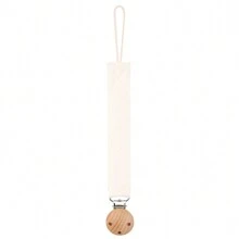 1pc Baby Fashionable Plaid Pacifier Chain And Beechwood Triple Pacifier Clip, Suitable For Daily Use