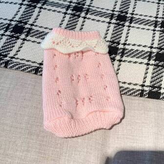 1pc New Pet Sweater For Small Dogs, Suitable For Teddy, Poodle, Bichon, Yorkshire Terrier, Schnauzer, Chihuahua, Small Poodle, 0-3 Months Kitten, Autumn/Winter