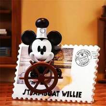 Miniso Caja ciega con figura de anime y caricatura de la serie de sellos retro del aniversario de Disney. Caja misteriosa con imán de nevera, artesanía decorativa y regalo (entrega aleatoria, 1 pieza) - Multicolor - Ver 4