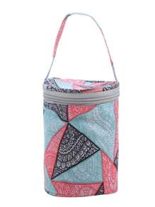 1 件。迷你纱线筒纱线储存袋。小型编织袋工艺手提包。适合初学者。钩针编织、针织和手工艺。5.51 X 5.12 英寸（约 14x 13.0 厘米），坚固