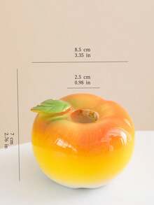 创意彩色陶瓷烛台、苹果形桌面装饰、走廊装饰品、北欧风格氛围增强剂、房间装饰、礼物 - 彩色 - 查看 12