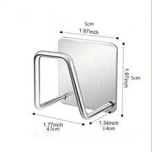 Giá để miếng bọt biển bồn rửa bằng thép không gỉ, Giá để bát đĩa khô tự dính, Vải lau thép bi 4 chiếc Giá để nắp bồn rửa, Móc treo đồ gắn tường, Giá để miếng bọt biển bằng thép không gỉ dính nhà bếp Giá để miếng bọt biển bồn rửa chống thấm nước Giá để đồ nhà bếp và phụ kiện lưu trữ - Nhiều màu - Xem 8
