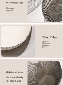 1 pieza Frutero para decoración del hogar, bandeja de postres para la sala de estar, plato para frutas de gran capacidad, de diseño de alta gama y de bajo peso con drenaje - Multicolor - Ver 3